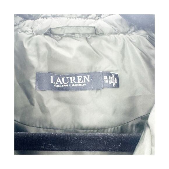 Lauren Ralph Lauren Crest-Patch Diamond Quilted Vest Olive Green Size XL NWT - Picture 13 of 13